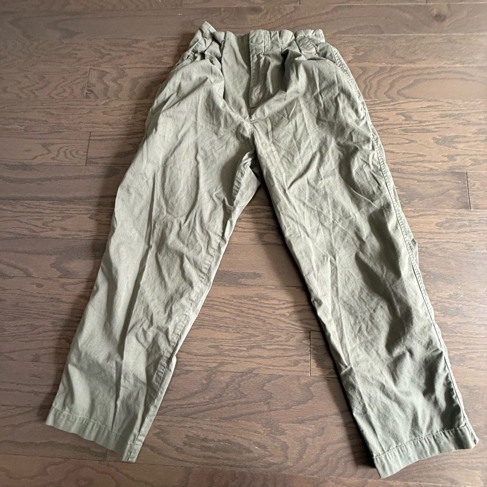 Abercrombie & Fitch Pants relaxed fit Women Size 26 R Olive Green